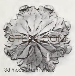 Розетки (ROSETTE_1338 -  | 3D model 3DSMAX / OBJ / STL) 3D модель для ЧПУ станка